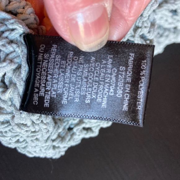 Women's Moon & Madison Sweater XL Blue Open Knit/green - Picture 6 of 11